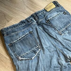 Men’s Robert‎ Graham Classic Yates Distressed Blue Jeans Sz 38x36